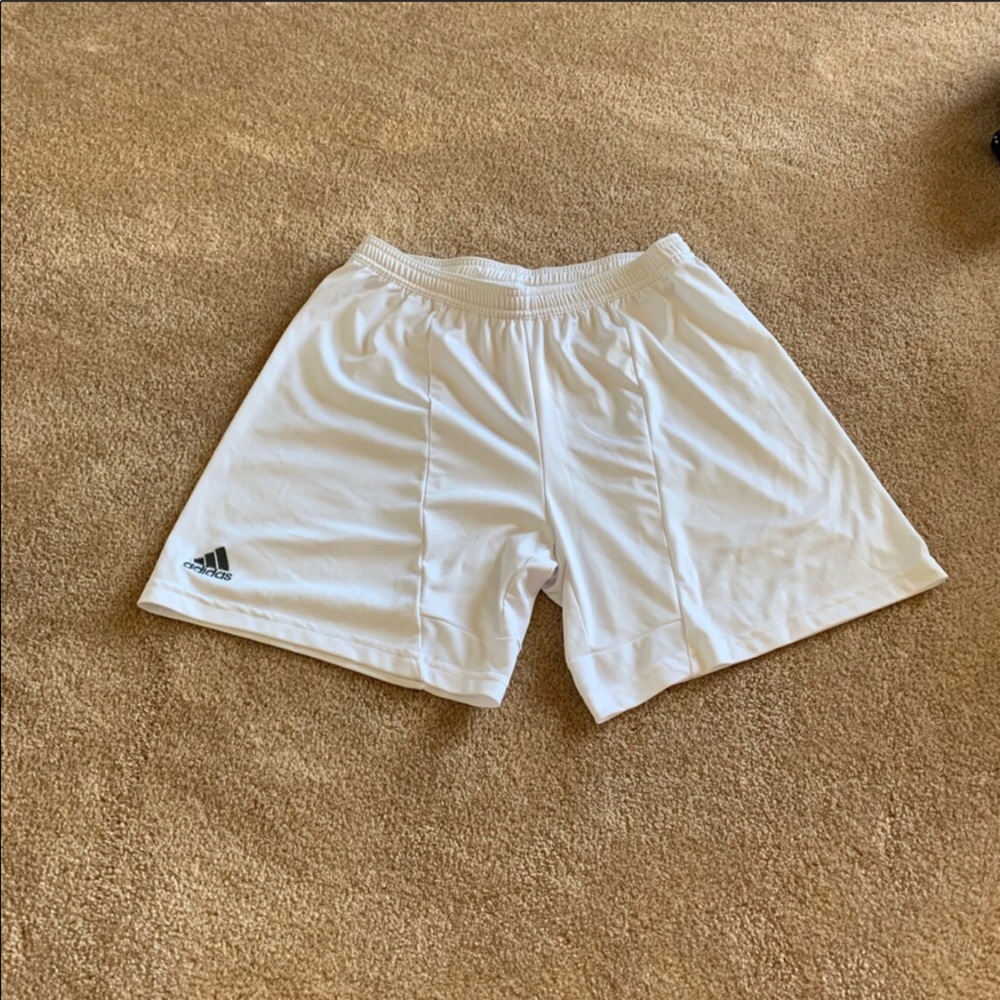 White adidas soccer shorts - ACCEPTING OFFERS!